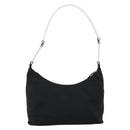 PRADA Shoulder Bag Nylon Black Silver Auth 160718-3