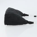 PRADA Shoulder Bag Nylon Black Silver Auth 160718-4