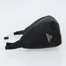 PRADA Shoulder Bag Nylon Black Silver Auth 160718-5