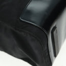 PRADA Tote Bag Nylon Black Silver Auth 160719-15