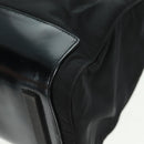 PRADA Tote Bag Nylon Black Silver Auth 160719-18