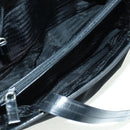 PRADA Tote Bag Nylon Black Silver Auth 160719-10