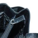 PRADA Tote Bag Nylon Black Silver Auth 160719-23