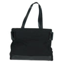 PRADA Tote Bag Nylon Black Silver Auth 160719-13