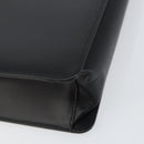 BURBERRY Shoulder Bag Leather Black Silver Auth 160723-9