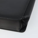 BURBERRY Shoulder Bag Leather Black Silver Auth 160723-15