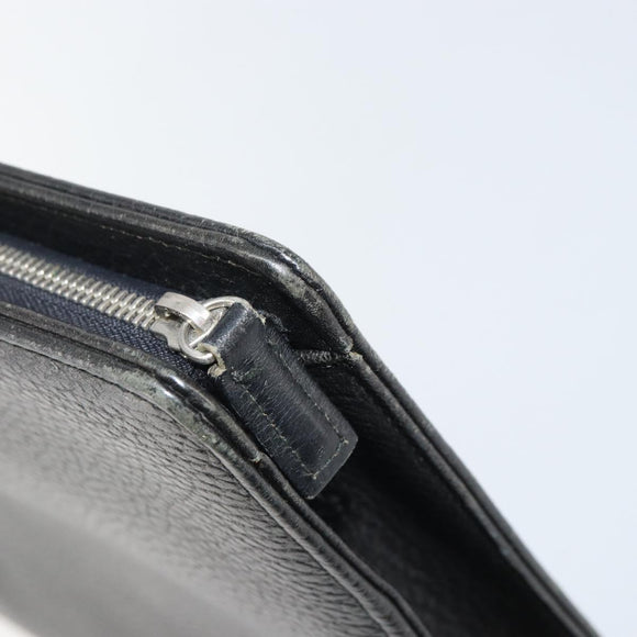 BURBERRY Business Bag Leather Black Auth 160724