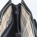 BURBERRY Business Bag Leather Black Auth 160724-18