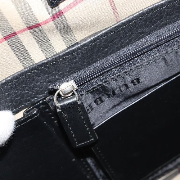 BURBERRY Business Bag Leather Black Auth 160724