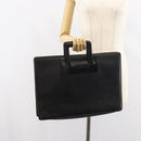 BURBERRY Business Bag Leather Black Auth 160724-23