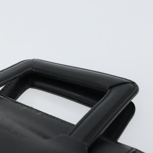 BURBERRY Business Bag Leather Black Auth 160724