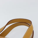 Burberrys Tote Bag Leather Beige Gold Auth 160726-8