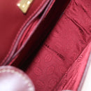 CARTIER Must Line Shoulder Bag Leather Bordeaux Gold Auth 160727-16