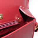 CARTIER Must Line Shoulder Bag Leather Bordeaux Gold Auth 160727-19