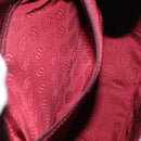 CARTIER Must Line Shoulder Bag Leather Bordeaux Gold Auth 160727-20