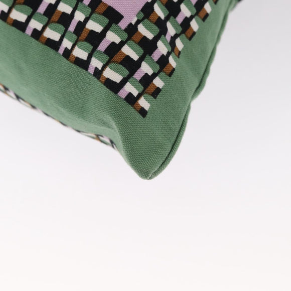 MARNI Flower Pattern Tote Bag Canvas Green Auth 160729