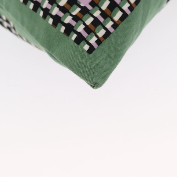 MARNI Flower Pattern Tote Bag Canvas Green Auth 160729