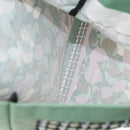 MARNI Flower Pattern Tote Bag Canvas Green Auth 160729-11