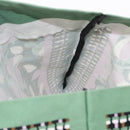 MARNI Flower Pattern Tote Bag Canvas Green Auth 160729-17