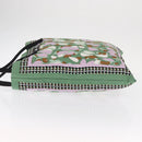 MARNI Flower Pattern Tote Bag Canvas Green Auth 160729-4
