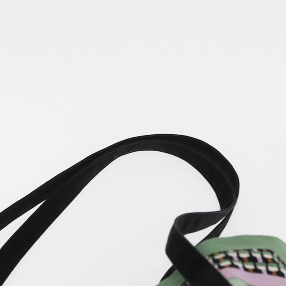 MARNI Flower Pattern Tote Bag Canvas Green Auth 160729