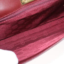 CARTIER Must Line Shoulder Bag Leather Bordeaux Gold Auth 160730-16