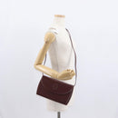 CARTIER Must Line Shoulder Bag Leather Bordeaux Gold Auth 160730-22