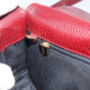 CARTIER Shoulder Bag Leather Bordeaux Gold Auth 160732-20