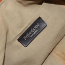 SAINT LAURENT Tote Bag Canvas Beige Silver 203820 Auth 160733-17