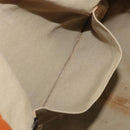 SAINT LAURENT Tote Bag Canvas Beige Silver 203820 Auth 160733-21