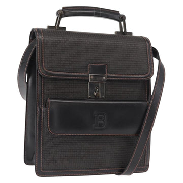 BALLY Shoulder Bag Leather Black Auth 160734