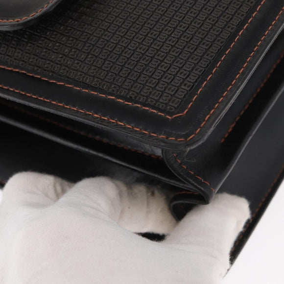 BALLY Shoulder Bag Leather Black Auth 160734