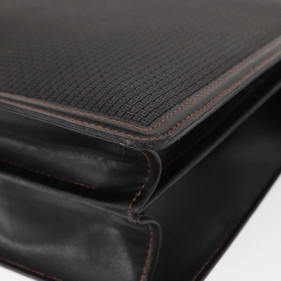 BALLY Shoulder Bag Leather Black Auth 160734