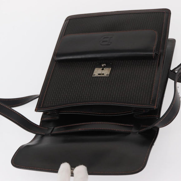 BALLY Shoulder Bag Leather Black Auth 160734