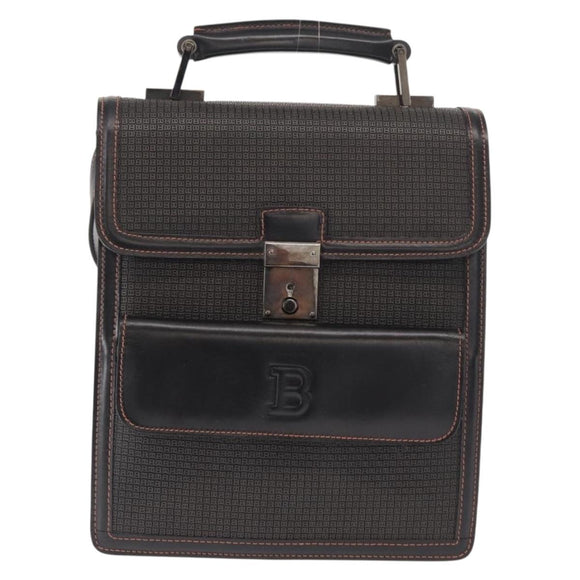 BALLY Shoulder Bag Leather Black Auth 160734