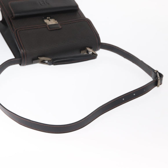 BALLY Shoulder Bag Leather Black Auth 160734