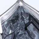 Jimmy Choo Studs Clutch Bag Leather Silver Auth 160738-18