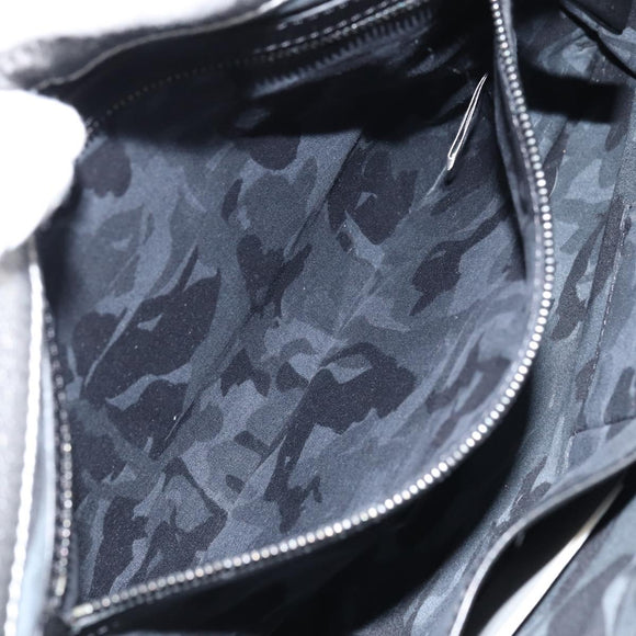 Jimmy Choo Studs Clutch Bag Leather Silver Auth 160738