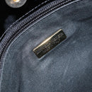 BOTTEGA VENETA INTRECCIATO Tote Bag Enamel Black Gold Auth 160743-10