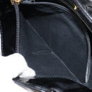 BOTTEGA VENETA INTRECCIATO Tote Bag Enamel Black Gold Auth 160743-20