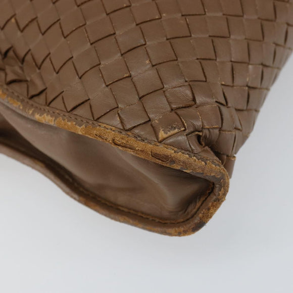 BOTTEGA VENETA INTRECCIATO Aktetas Leer Bruin Auth 160744