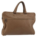 BOTTEGA VENETA INTRECCIATO Aktetas Leer Bruin Auth 160744-1