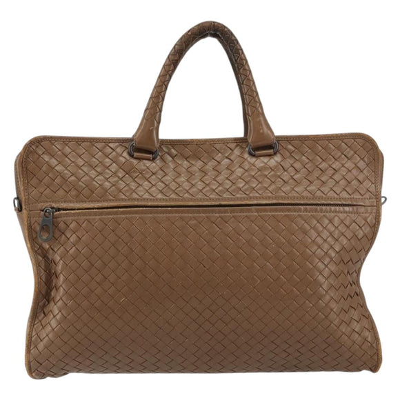 BOTTEGA VENETA INTRECCIATO Aktetas Leer Bruin Auth 160744