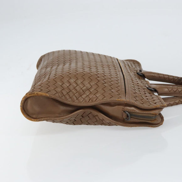 BOTTEGA VENETA INTRECCIATO Aktetas Leer Bruin Auth 160744