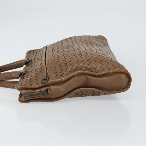 BOTTEGA VENETA INTRECCIATO Aktetas Leer Bruin Auth 160744
