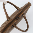 BOTTEGA VENETA INTRECCIATO Aktetas Leer Bruin Auth 160744-6