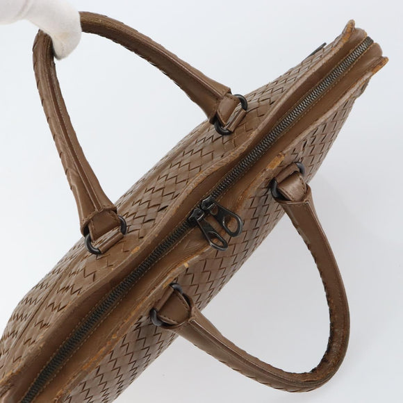 BOTTEGA VENETA INTRECCIATO Aktetas Leer Bruin Auth 160744