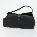 GUCCI Shoulder Bag Canvas Satin Leather 5 Set Black Auth 160747-12