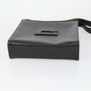 GUCCI Shoulder Bag Canvas Satin Leather 5 Set Black Auth 160747-17