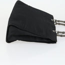 GUCCI Shoulder Bag Canvas Satin Leather 5 Set Black Auth 160747-21